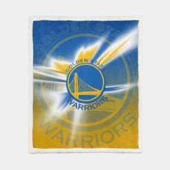 Golden State Warriors NBA Top Ranked Basketball Club Sherpa Fleece Blanket 1