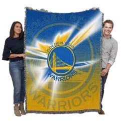Golden State Warriors NBA Top Ranked Basketball Club Woven Blanket