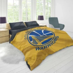 Golden State Warriors Professional Basketball Club Logo Duvet Cover 1