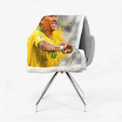 Graceful Brazil Footballer Roberto Firmino Sherpa Fleece Blanket 2