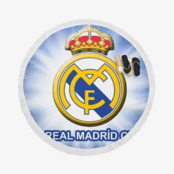 Graceful Football Club Real Madrid Round Beach Towel