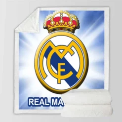 Graceful Football Club Real Madrid Sherpa Fleece Blanket