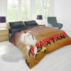 Graceful Footballer Zlatan Ibrahimovic Duvet Cover 1