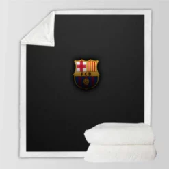 Graceful Spanish Soccer Club FC Barcelona Sherpa Fleece Blanket