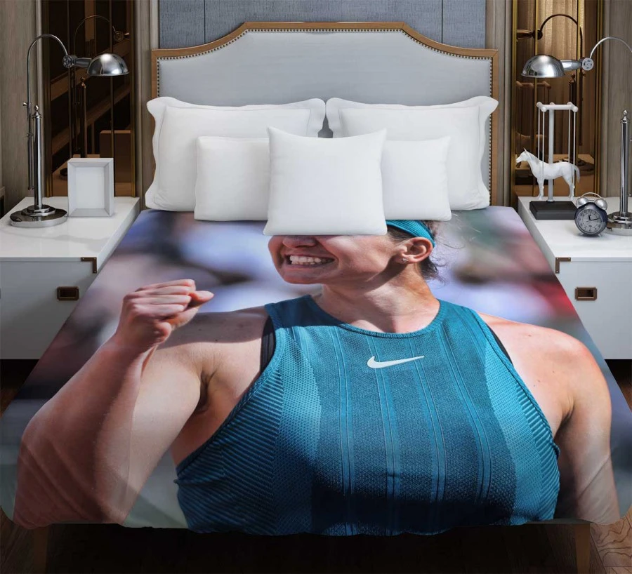 Grand Slam Tennis Simona Halep Duvet Cover