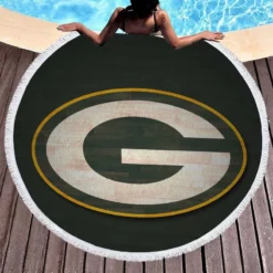 Green Bay Packers Popular NFL Football Club Round Beach Towel 1