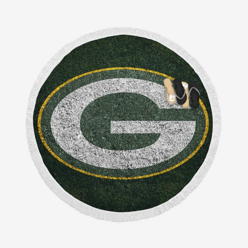 Green Bay Packers Professional American Football Club Round Beach Towel