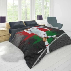 Hardworking Sports Player Cristiano Ronaldo Duvet Cover 1