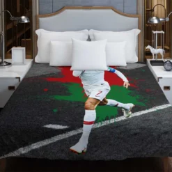 Hardworking Sports Player Cristiano Ronaldo Duvet Cover