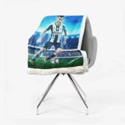 Hardy Football Player Paulo Bruno Dybala Sherpa Fleece Blanket 2