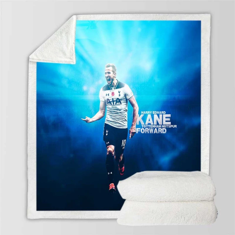 Harry Edward Kane  Tottenham Club Sherpa Fleece Blanket