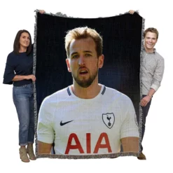 Harry Kane Awarded English Football Player Woven Blanket