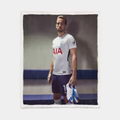 Harry Kane Top Ranked British Player Sherpa Fleece Blanket 1