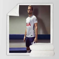 Harry Kane Top Ranked British Player Sherpa Fleece Blanket