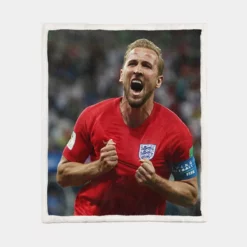 Harry Kane Top Ranked English Player Sherpa Fleece Blanket 1