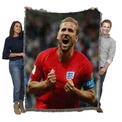 Harry Kane Top Ranked English Player Woven Blanket