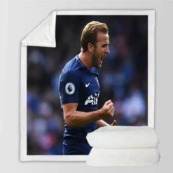 Harry Kane Tottanham English Club Player Sherpa Fleece Blanket