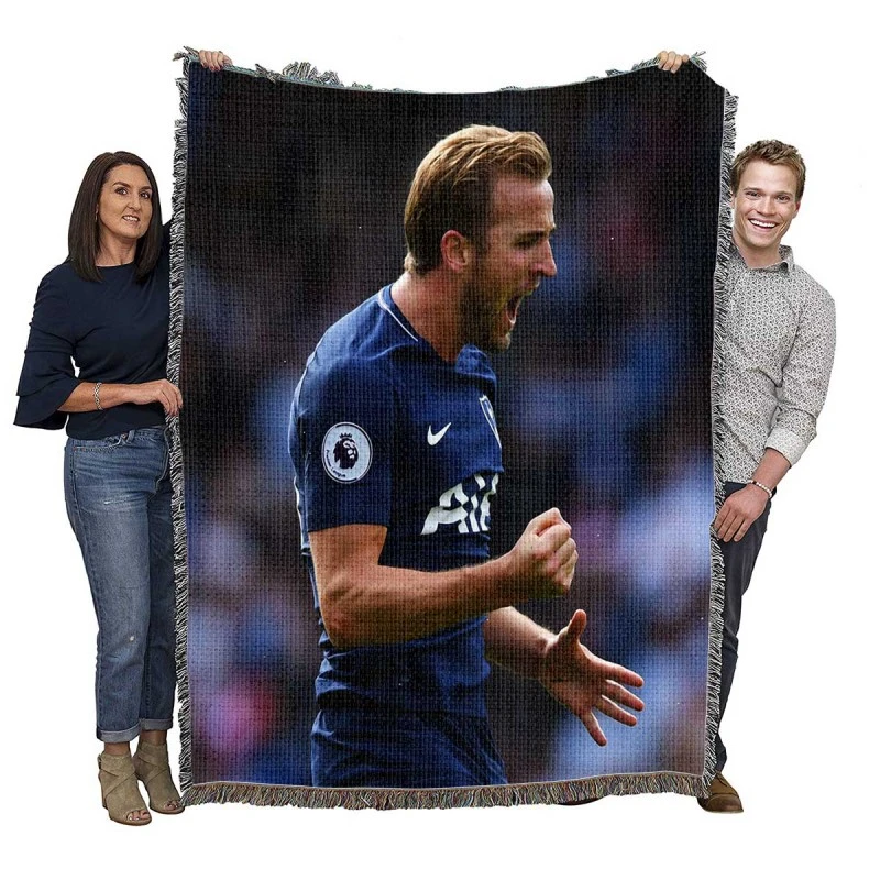 Harry Kane Tottanham English Club Player Woven Blanket