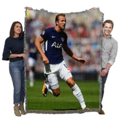 Harry Kane in Blue Jercey Woven Blanket