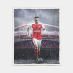 Healthy Sports Player Mesut Ozil Sherpa Fleece Blanket 1