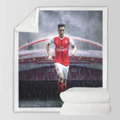 Healthy Sports Player Mesut Ozil Sherpa Fleece Blanket