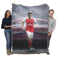 Healthy Sports Player Mesut Ozil Woven Blanket