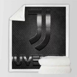 Honorable Italian Soccer Club Juventus Logo Sherpa Fleece Blanket
