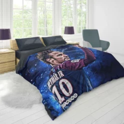 Honorable PSG Soccer Player Neymar Jr Duvet Cover 1