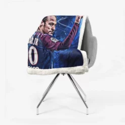 Honorable PSG Soccer Player Neymar Jr Sherpa Fleece Blanket 2