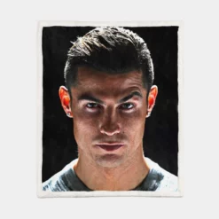 Honorable Soccer Player Cristiano Ronaldo Sherpa Fleece Blanket 1