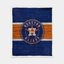 Houston Astros Exellelant MLB Baseball Team Sherpa Fleece Blanket 1