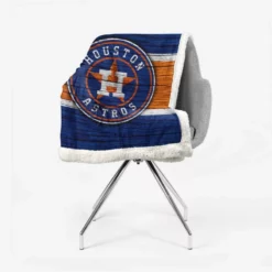 Houston Astros Exellelant MLB Baseball Team Sherpa Fleece Blanket 2