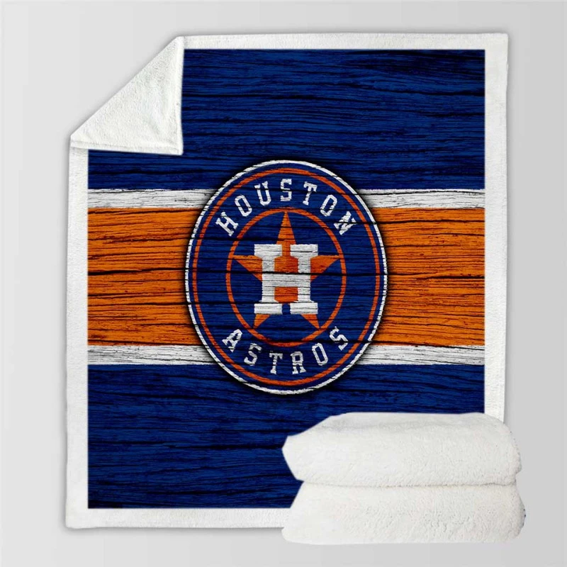 Houston Astros Exellelant MLB Baseball Team Sherpa Fleece Blanket