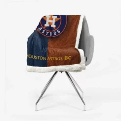 Houston Astros Professional MLB Baseball Club Sherpa Fleece Blanket 2