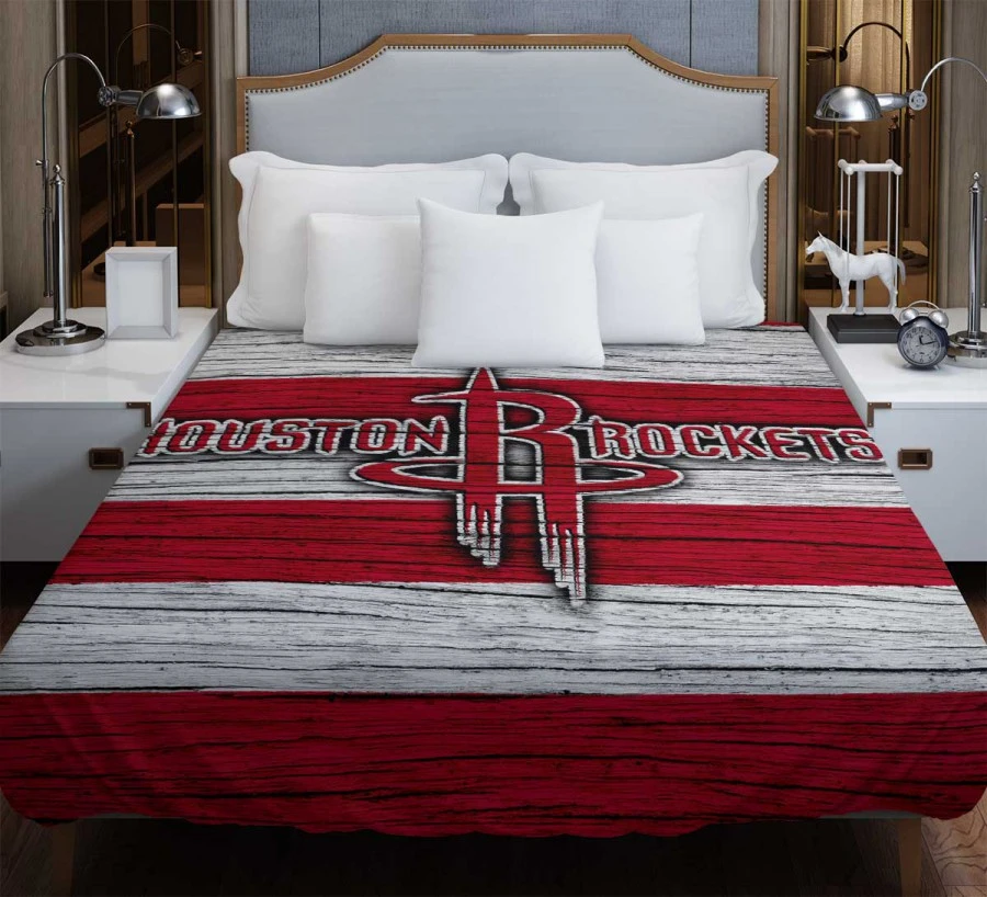 Houston Rockets Basketball Team Logo Duvet Cover