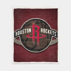 Houston Rockets Classic NBA Basketball Club Sherpa Fleece Blanket 1