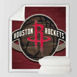 Houston Rockets Classic NBA Basketball Club Sherpa Fleece Blanket