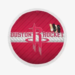 Houston Rockets Energetic NBA Basketball Team Round Beach Towel