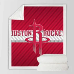 Houston Rockets Energetic NBA Basketball Team Sherpa Fleece Blanket