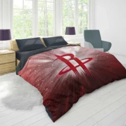 Houston Rockets Famous NBA Basketball Club Logo Duvet Cover 1