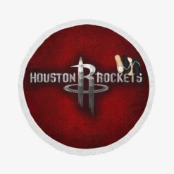 Houston Rockets NBL Basketball Club Round Beach Towel