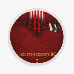 Houston Rockets Professional NBA Team Round Beach Towel