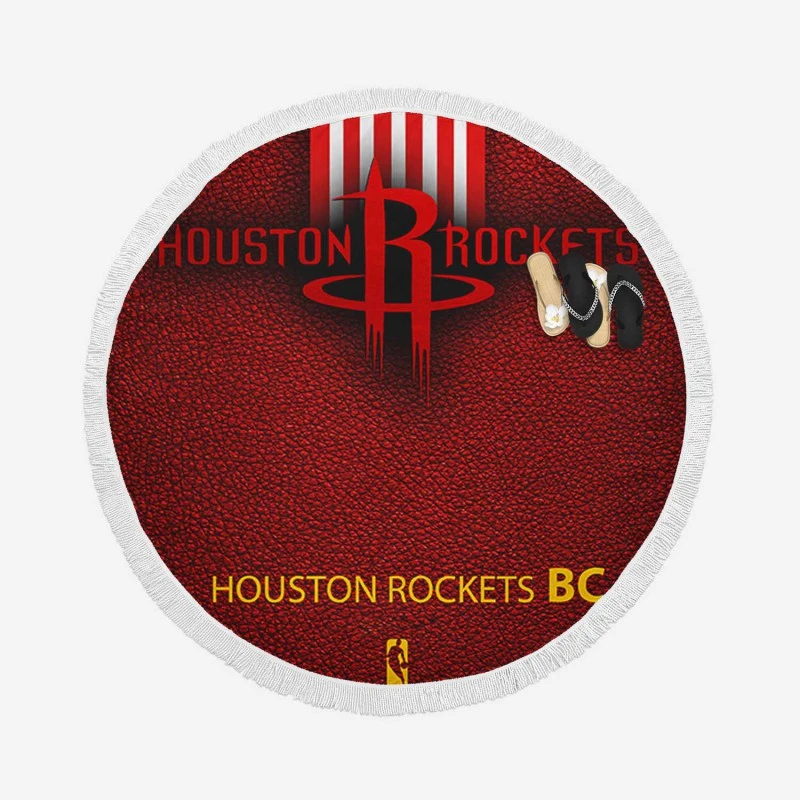 Houston Rockets Professional NBA Team Round Beach Towel