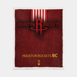 Houston Rockets Professional NBA Team Sherpa Fleece Blanket 1