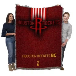 Houston Rockets Professional NBA Team Woven Blanket