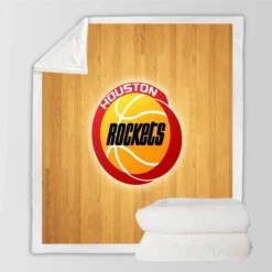 Houston Rockets Top Ranked NBA Basketball Club Sherpa Fleece Blanket