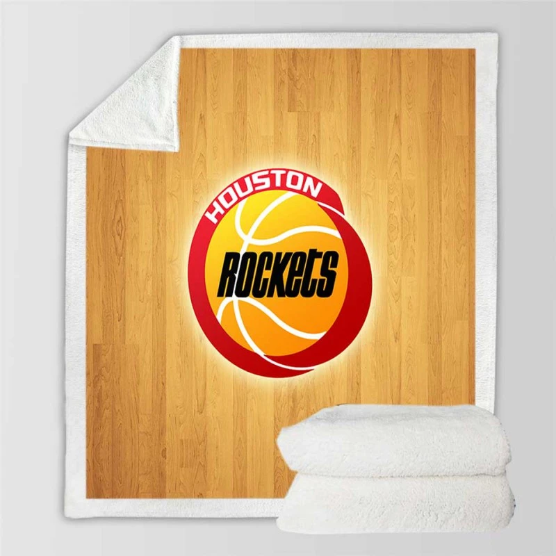 Houston Rockets Top Ranked NBA Basketball Club Sherpa Fleece Blanket