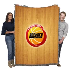 Houston Rockets Top Ranked NBA Basketball Club Woven Blanket