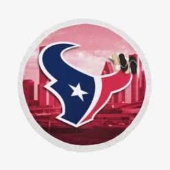 Houston Texans Popular NFL Football Team Round Beach Towel