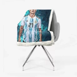 Humble Football Player Paulo Dybala Sherpa Fleece Blanket 2